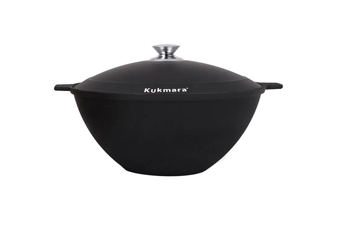 Казан чугунный 7 л с нерж ручкой 3